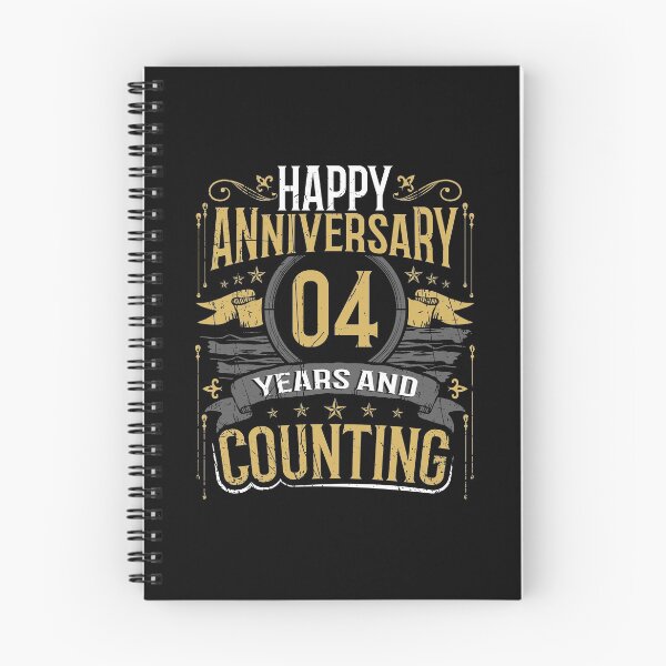 Item preview, Happy Anniversary Gift 4 Years and Counting designed and sold by LarkDesigns.