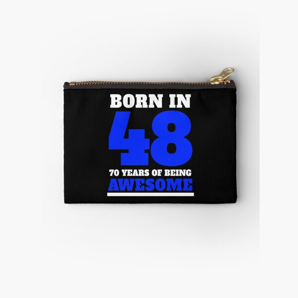 Item preview, 70th Birthday Gift Blue Born in 48 Sports Style Numbers designed and sold by LarkDesigns.