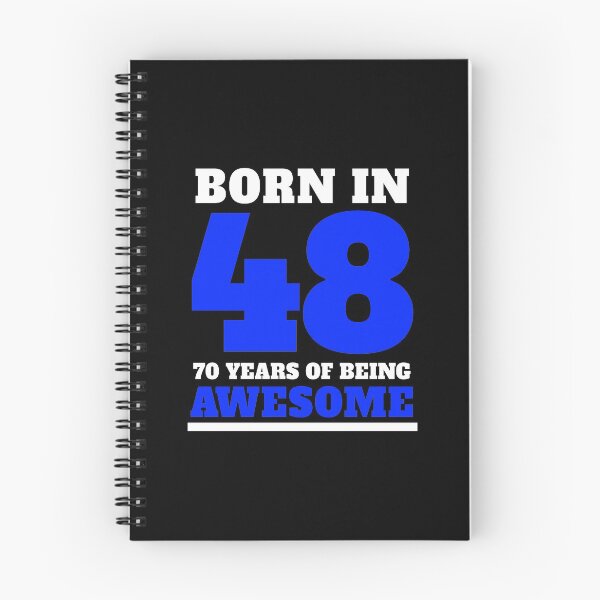 Item preview, 70th Birthday Gift Blue Born in 48 Sports Style Numbers designed and sold by LarkDesigns.