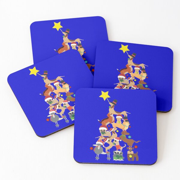 Item preview, dogs merry christmas tree designed and sold by atevern.