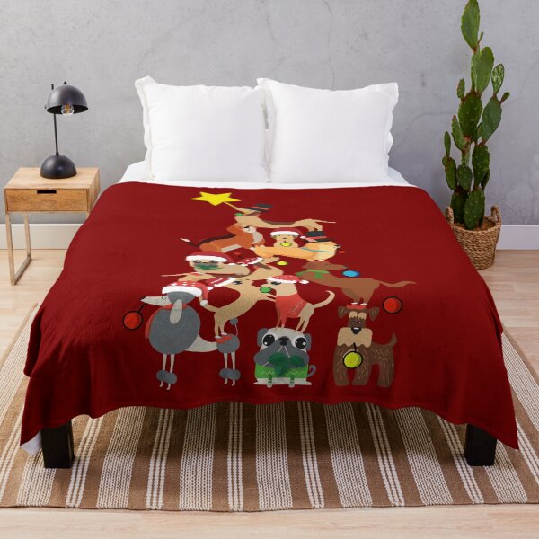 Item preview, dogs merry christmas tree designed and sold by atevern.