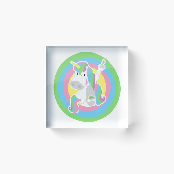 Item preview, Rainbow unicorn (transparent stroke) designed and sold by geep44.