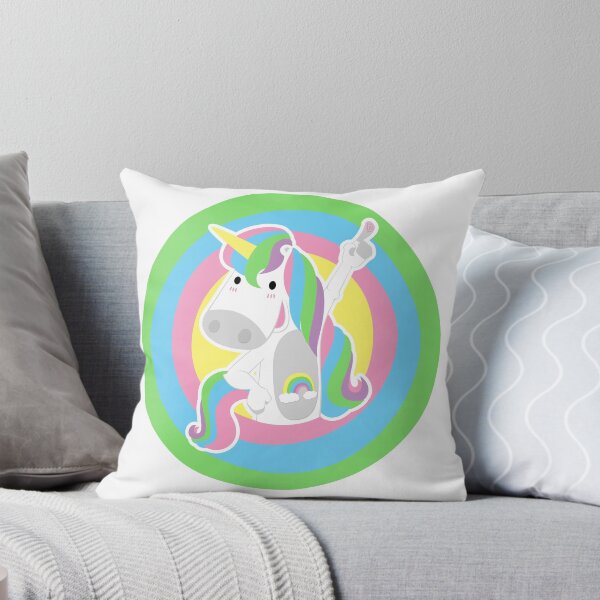Item preview, Rainbow unicorn (transparent stroke) designed and sold by geep44.