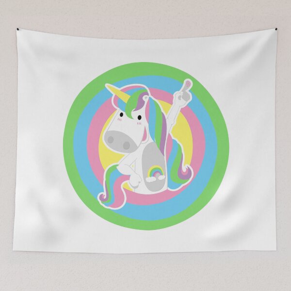 Item preview, Rainbow unicorn (transparent stroke) designed and sold by geep44.
