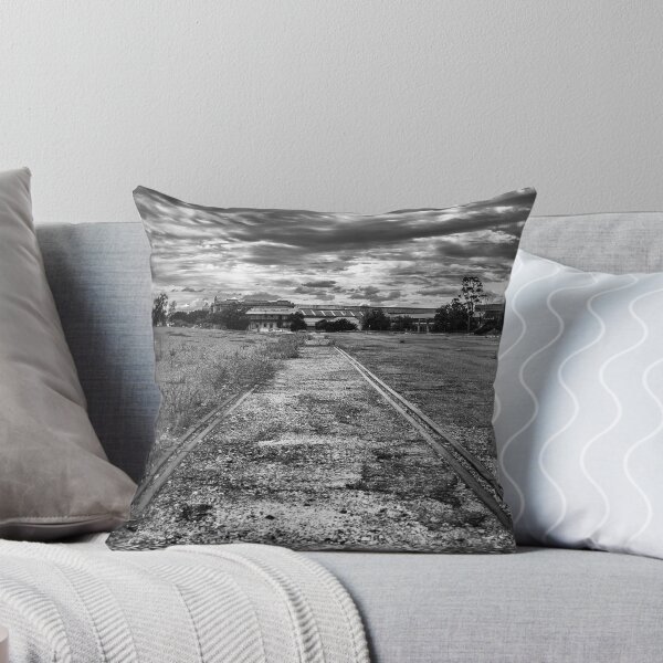 Item preview, South Australia in Black and White - Abandoned Railway Port Adelaide - Photographic Print designed and sold by nickegglington.