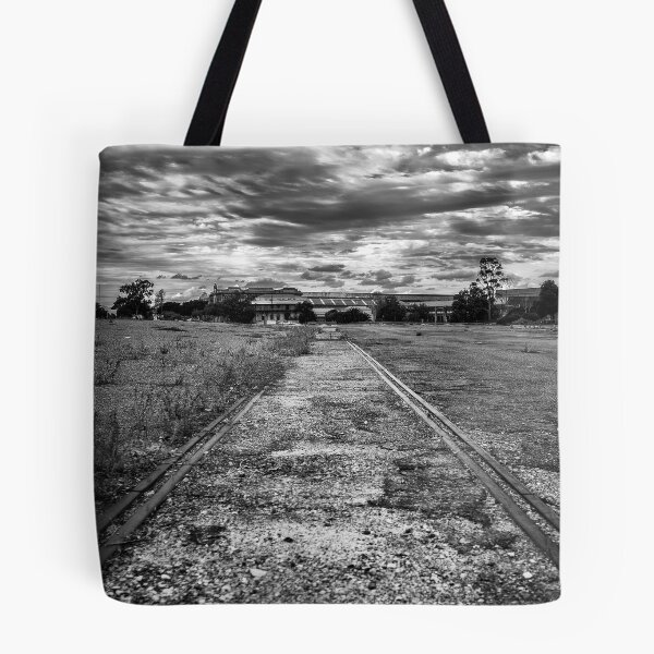 Item preview, South Australia in Black and White - Abandoned Railway Port Adelaide - Photographic Print designed and sold by nickegglington.