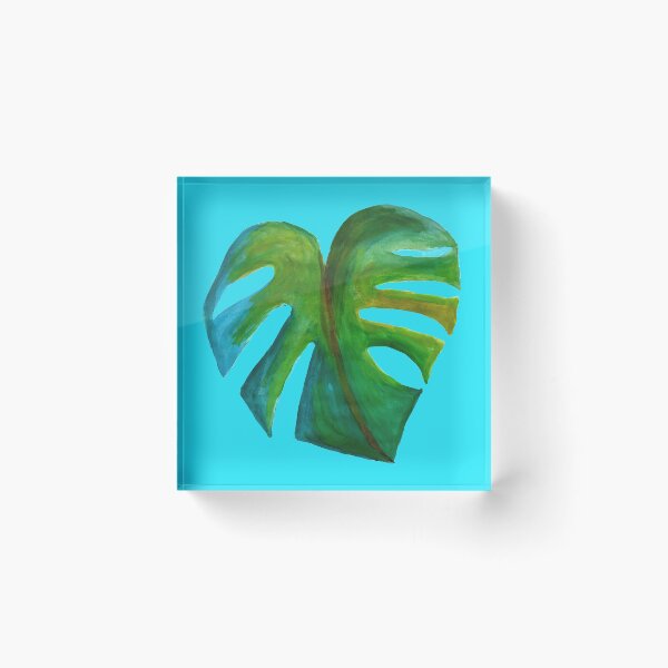 Item preview, Monstera turquoise designed and sold by Rabenkraehe.