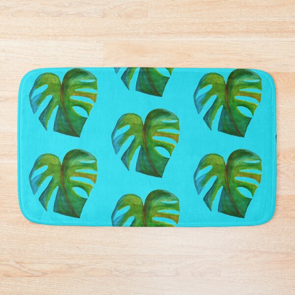 Item preview, Monstera turquoise designed and sold by Rabenkraehe.
