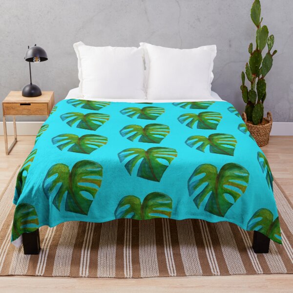 Item preview, Monstera turquoise designed and sold by Rabenkraehe.