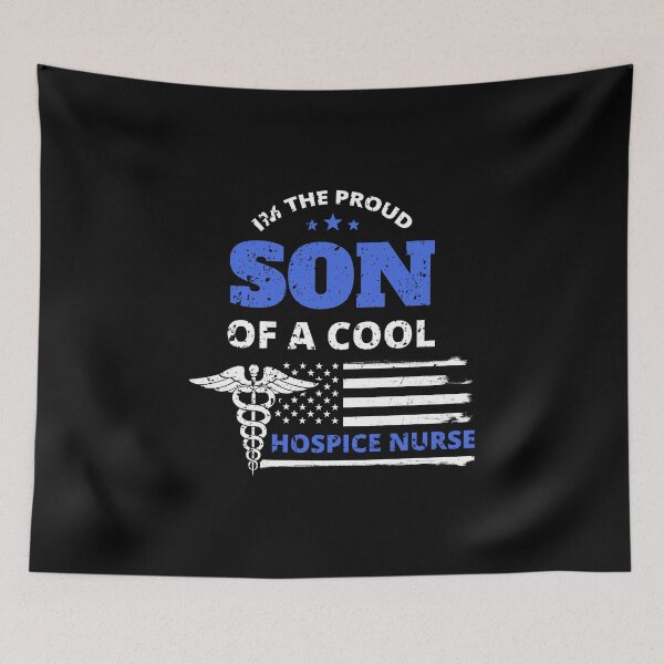 Item preview, Cool Hospice Nurse Proud Son Distressed Design designed and sold by LarkDesigns.