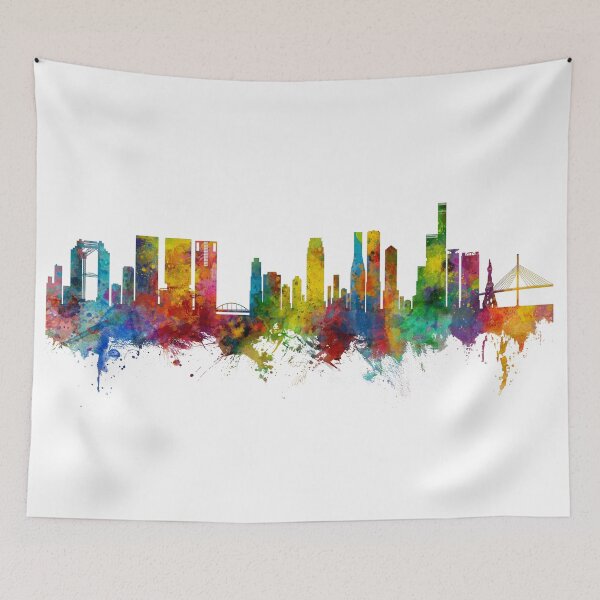 Item preview, Osaka Japan Skyline designed and sold by ArtPrints.