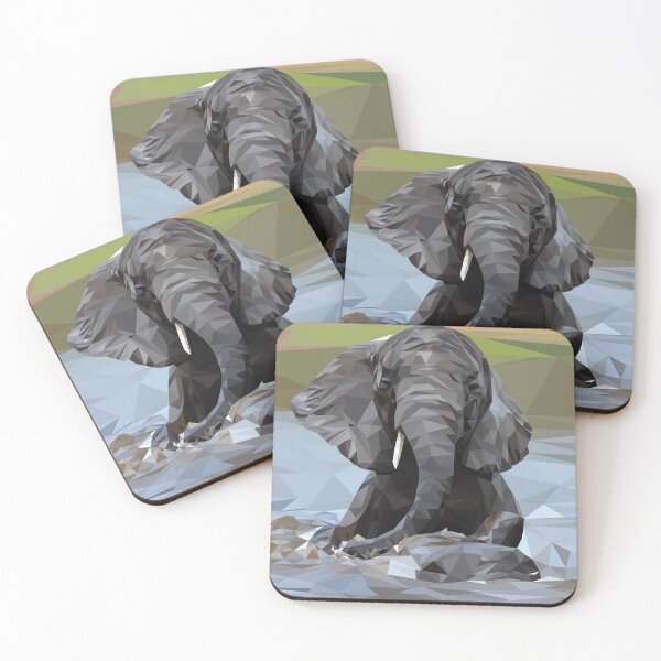 Item preview, African Elephant Swimming designed and sold by ErinFCampbell.