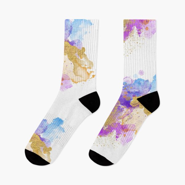 Item preview, Abstract Watercolour - Purple and Gold designed and sold by Jacqui Frank.