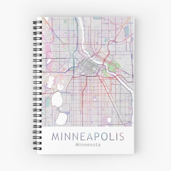 Item preview, Minneapolis City Map, USA City Minnesota, Travel, Traveler Gift  designed and sold by TheRedFinch.