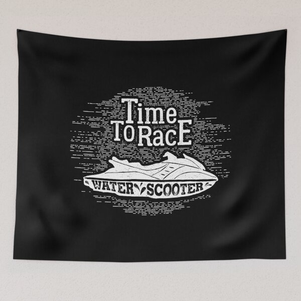 Item preview, Time To Race Water Sports Water Scooter Jetski designed and sold by LarkDesigns.
