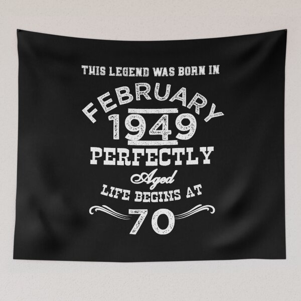 Item preview, This Legend Was Born In February 1949 70th Birthday White designed and sold by LarkDesigns.