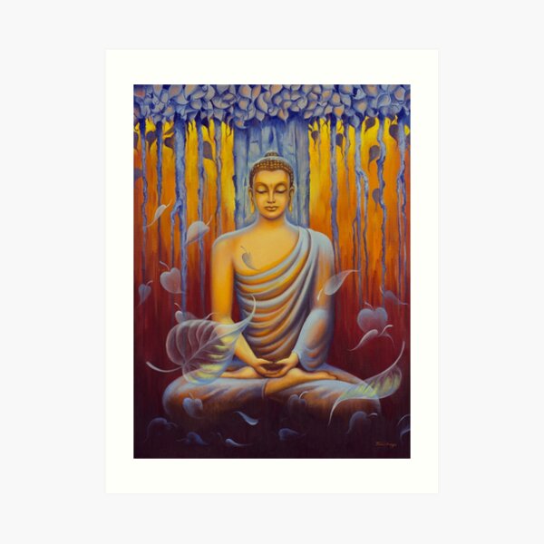 Buddha meditation Art Print
