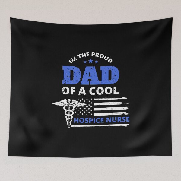 Item preview, Cool Hospice Nurse Proud Dad Father Distressed Design designed and sold by LarkDesigns.