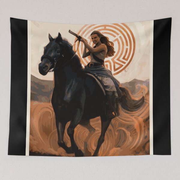 Item preview, Dolores Riding his Horse- Westworld Sci-Fi Fanart designed and sold by L. Layne.