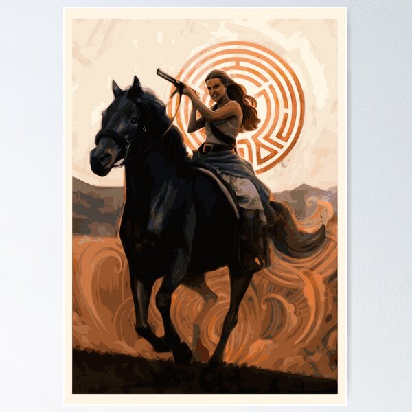 Item preview, Dolores Riding his Horse- Westworld Sci-Fi Fanart designed and sold by L. Layne.