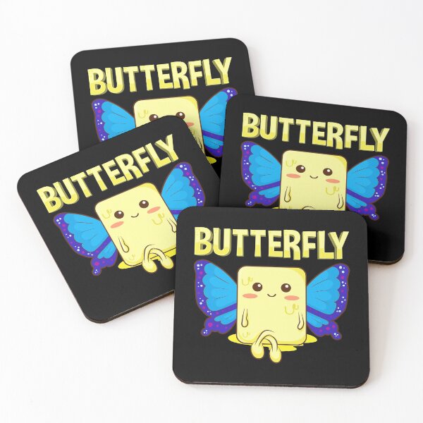 Item preview, Cute Butterfly Stick Of Butter With Wings Pun designed and sold by perfectpresents.