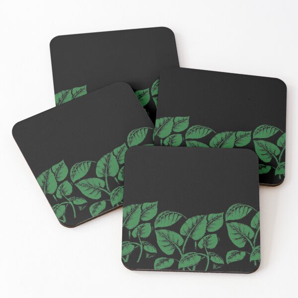 Item preview, Green leaves engraving style designed and sold by CharlieLondon.