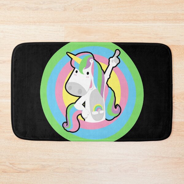 Item preview, Rainbow unicorn (black stroke) designed and sold by geep44.