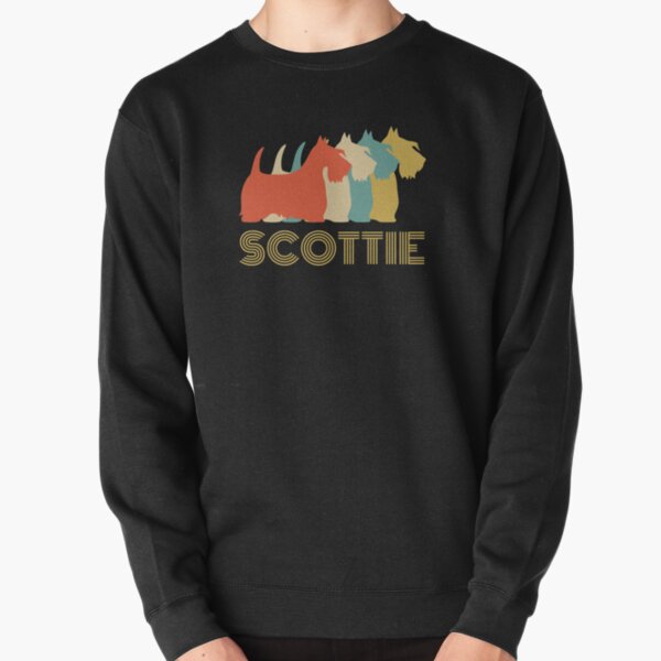 Scottie Dog Scottish Terrier Breed Vintage Look Pullover Sweatshirt