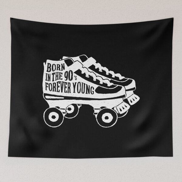 Item preview, Born In The 90s Forever Young Skates For Skate Lovers designed and sold by LarkDesigns.
