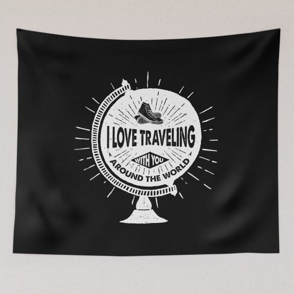 Item preview, I Love Traveling With You Around The World Adventure Discovery designed and sold by LarkDesigns.