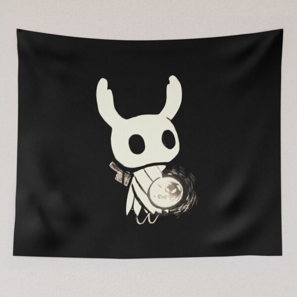 Item preview, The Knight From Hollow Knight - Black and White Artwork designed and sold by L. Layne.