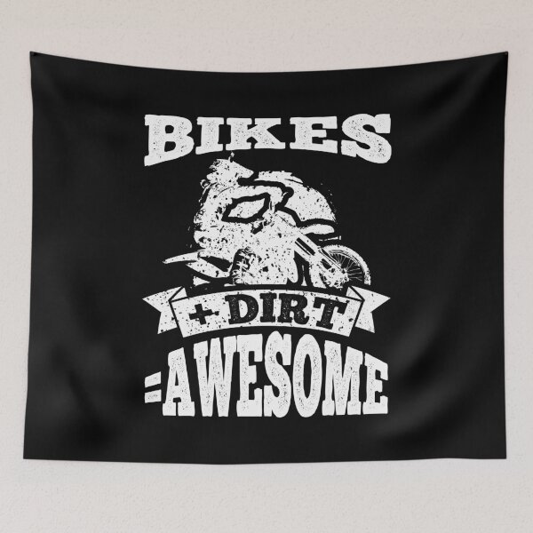 Item preview, Bikes Plus Dirt Equals Awesome Funny Dirt Bike designed and sold by LarkDesigns.