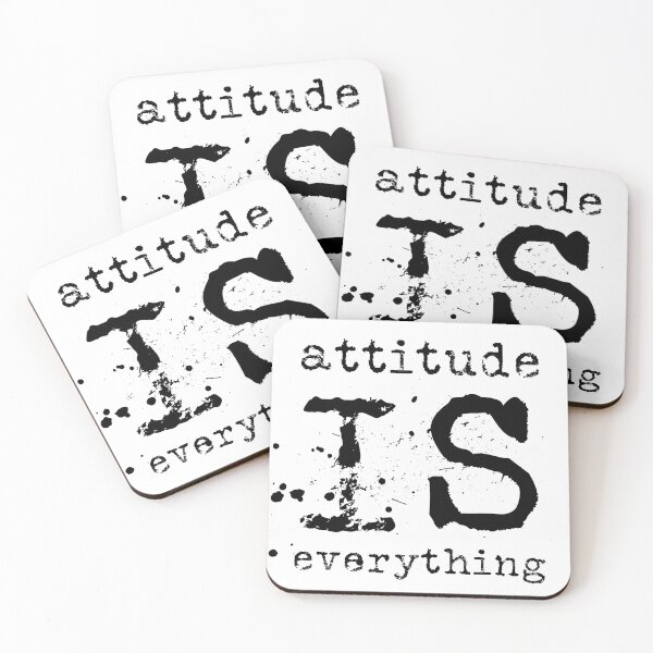 Item preview, Attitude is everything typography text art quote by Word Fandom - wordfandom designed and sold by Kerry Pritchard.