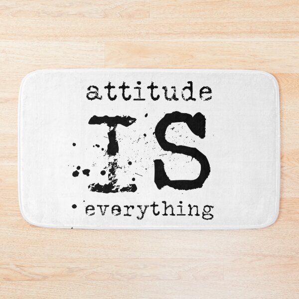 Artikelvorschau, Attitude is everything typography text art quote by Word Fandom - wordfandom entworfen und verkauft von Kerry Pritchard.