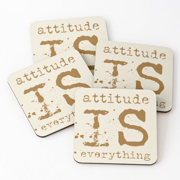 Aperçu de l'œuvre Attitude is everything typography text art quote by Word Fandom - wordfandom créée et vendue par Kerry Pritchard.