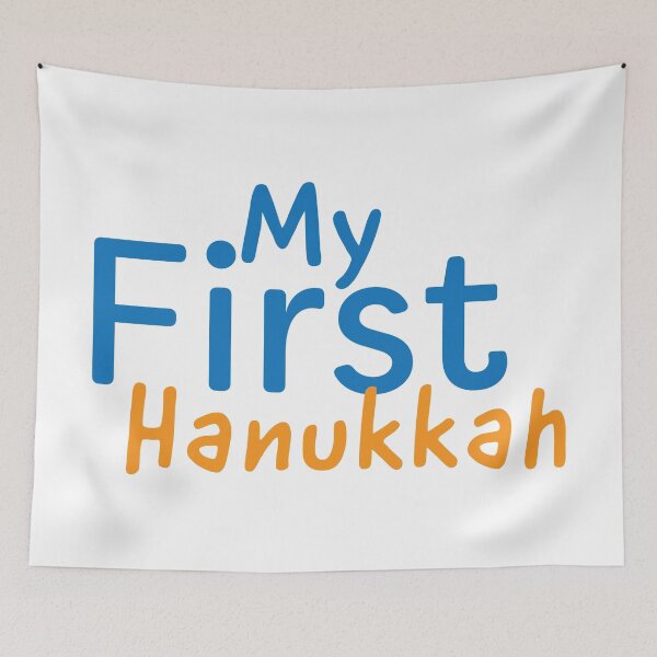 Item preview, My First Hanukkah Blue Orange designed and sold by sigdesign.