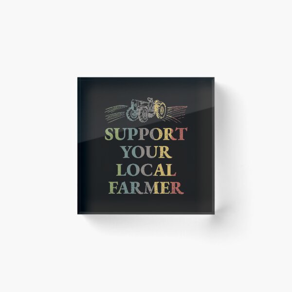 Item preview, Support Your Local Farmer Vintage Tractor Farm designed and sold by LarkDesigns.