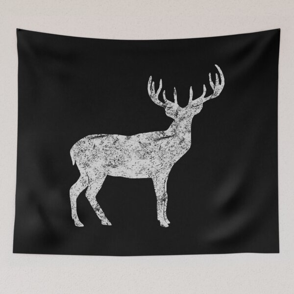 Item preview, Stag Deer Vintage Look Distressed Design designed and sold by LarkDesigns.