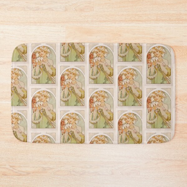Item preview, flower painter 2 vintage Art nouveau poster - Alphonse Mucha designed and sold by Vintage Designs +.
