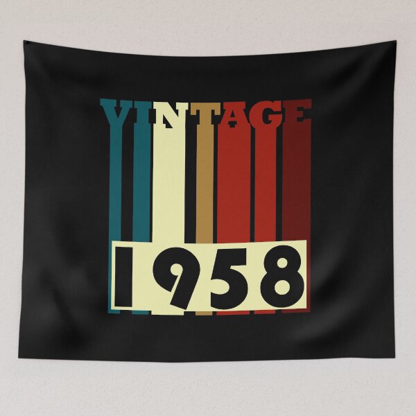 Item preview, Vintage 1958 60th Birthday Gift Retro Colors Design designed and sold by LarkDesigns.