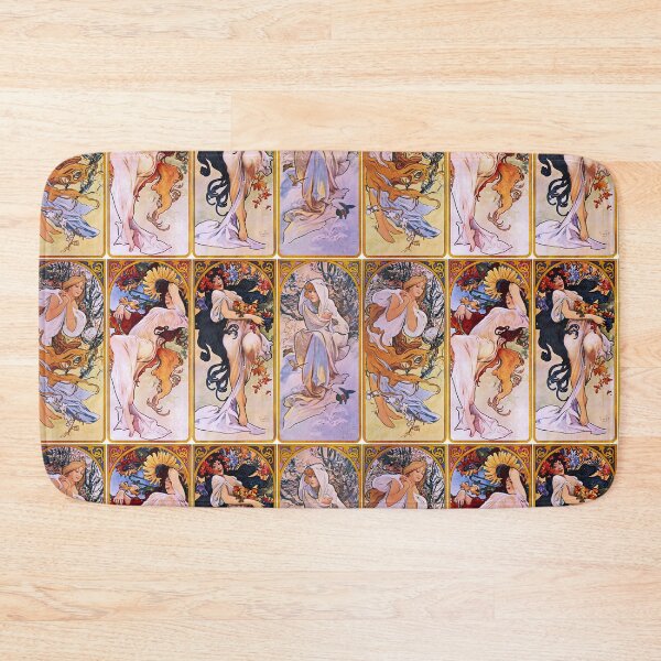 Item preview, Four seasons Art nouveau vintage art - Alphonse Mucha designed and sold by Vintage Designs +.
