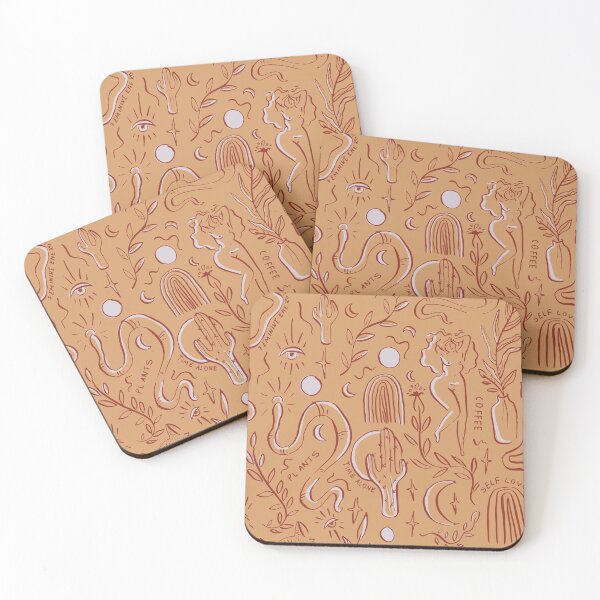 Item preview, Nude colour, Feminine energy pattern.  designed and sold by odararumbol.