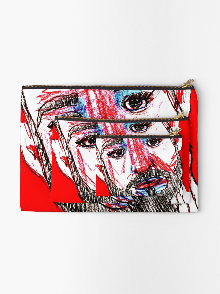 Alternate view of BAANTAL / Hominis / Faces #11 Zipper Pouch