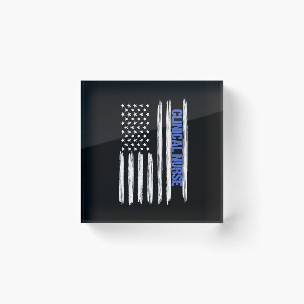 Item preview, Clinical Nurse Distressed American Flag designed and sold by LarkDesigns.
