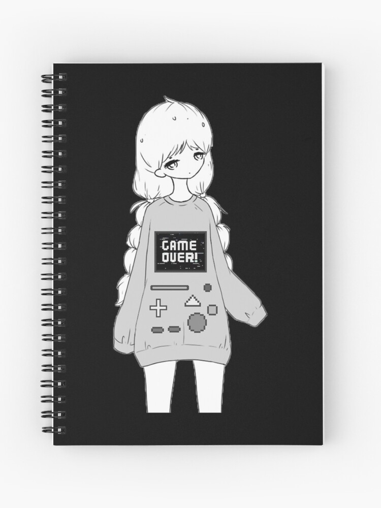 Sad Anime Girl Spiral Notebook for Sale by LEVANKOV Items