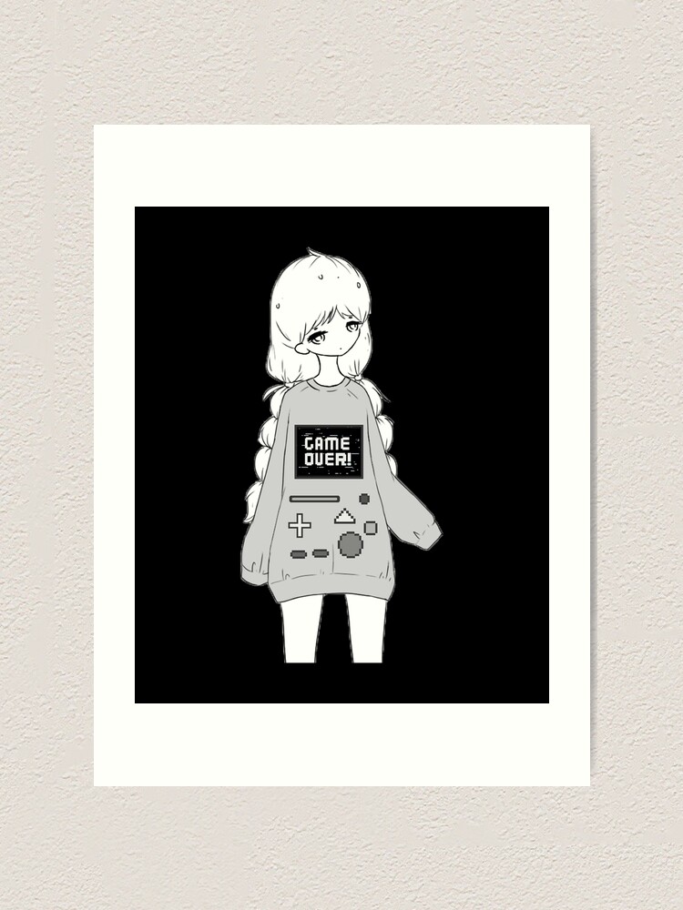 Sad Anime Girl Photographic Print for Sale by LEVANKOV Items