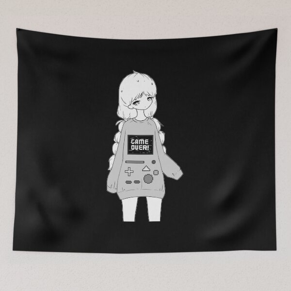 Item preview, Game Over - Kawaii Anime Girl designed and sold by Daddydesigns Clothing.