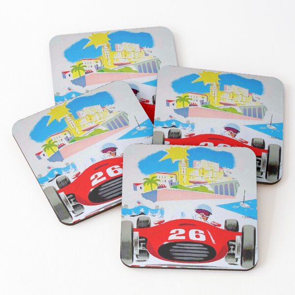 Item preview,  MONACO : Vintage 1957 Auto Racing Grand Prix Advertising Print designed and sold by posterbobs.