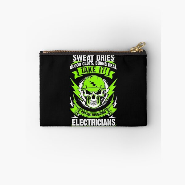 Item preview, Only Real Men Become Electricians Funny Lime designed and sold by LarkDesigns.