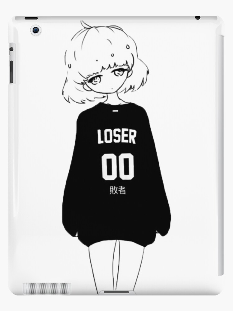 Funda y vinilo para iPad «Perdedor - Sad Anime Girl» de simouser | Redbubble
